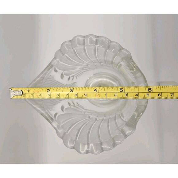 Vtg Mikasa Walther Crystal SWAN Pitcher Clear Frosted Feathers Made in Germany - Picture 10 of 11